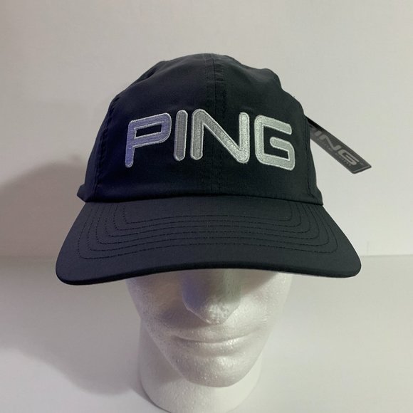 Ping Hat Golf Cap SensorCool Unstructured Adjustable Performance Gray White OSFM - Picture 1 of 7